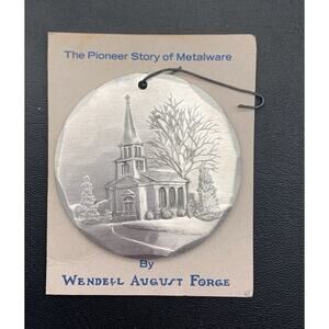 Vintage Country Church 1989 Wendell August Forge Ornament